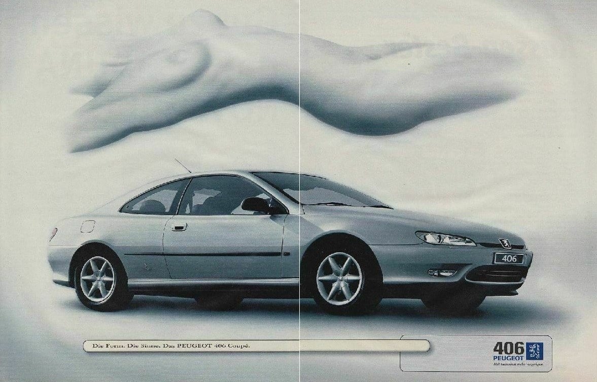 La 406 Coupé dans la publicité
